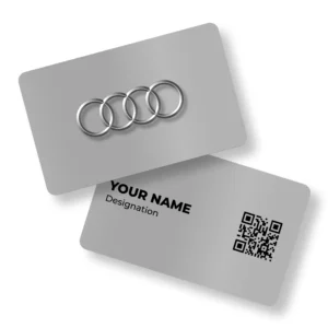 AUDI Metal 1 Car Showroom Metal NFC Business Cards Cardyz