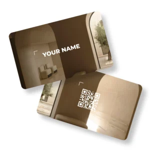 Arc Deco Interio PVC NFC Business Cards Cardyz