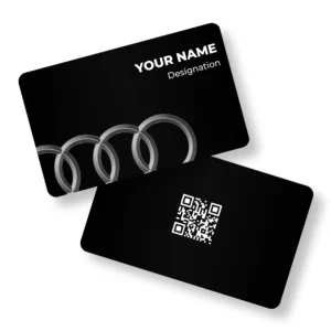 Audi Metal 2 Car Showroom Metal NFC Business Cards Cardyz