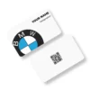 BMW White Car Showroom PVC NFC Business Cards Cardyz