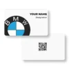 BMW White Car Showroom PVC NFC Business Cards Cardyz