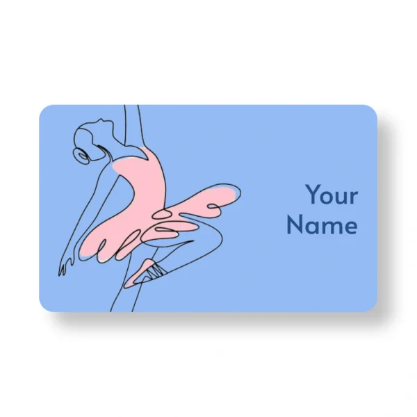 Ballet It! Dancer ,PVC,NFC,Business,Cards,Cardyz