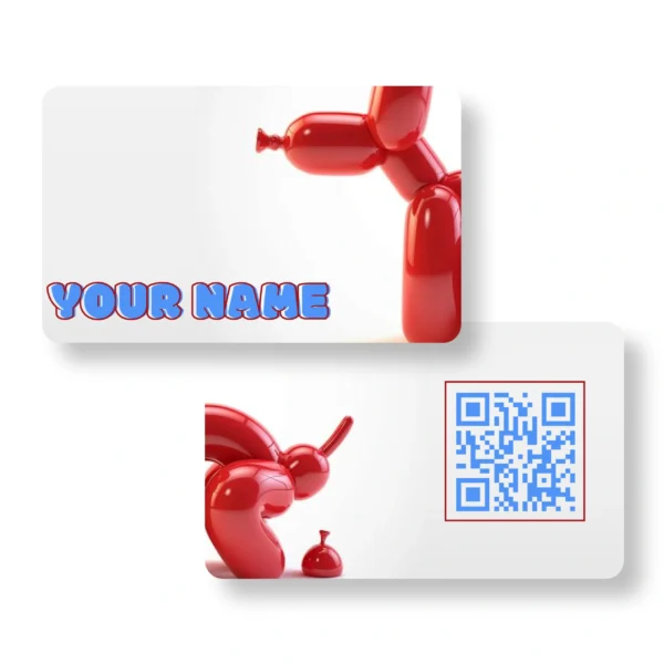 Balloon Doggo Card Virality PVC NFC ,Business,Cards,Cardyz