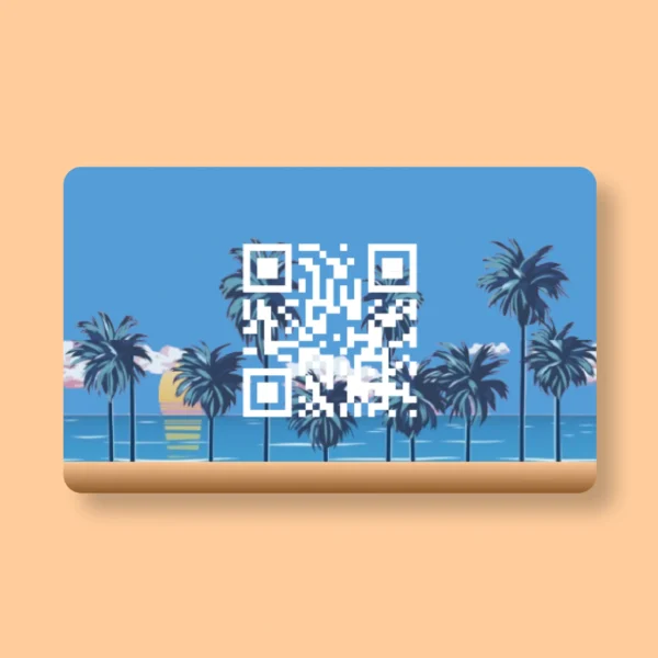 Beach Day Virality PVC NFC Business Cards Cardyz