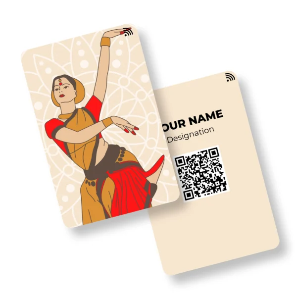 Bharatnrityam Choreographer PVC NFC Business Cards Cardyz