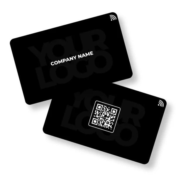 Black Corp Executive PVC NFC Business Cards | Cardyz