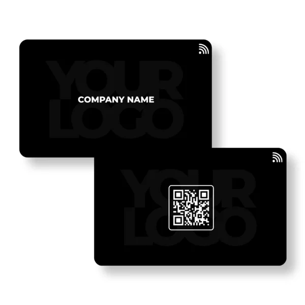 Black Corp Executive PVC NFC Business Cards | Cardyz