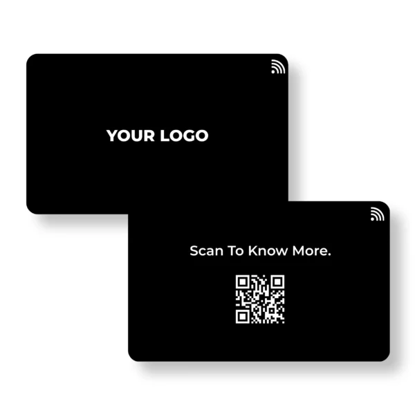 Black Ice Executive Founder PVC NFC Business Cards | Cardyz