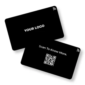 Black Ice Executive Founder PVC NFC Business Cards | Cardyz