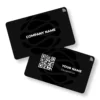 Black Shapeshift PVC NFC Business Cards | Cardyz