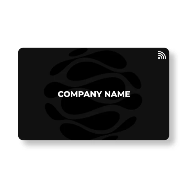 Black Shapeshift PVC NFC Business Cards | Cardyz