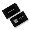 Black Shapeshift PVC NFC Business Cards | Cardyz