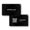 Black Shapeshift PVC NFC Business Cards | Cardyz