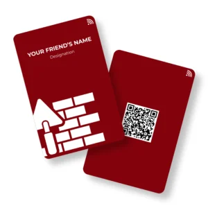 Brick Craft Civil Engineer PVC NFC Business Cards Cardyz