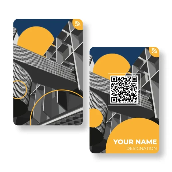 Brutalist Architecture PVC NFC Business Cards Cardyz,