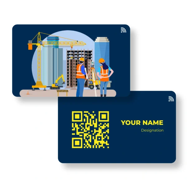 Build Master Civil Engineer PVC NFC Business Cards Cardyz