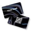 Chromatic Flow Abstract PVC NFC Business Cards Cardyz