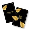 Coal-Gold Premium METAL NFC Business Cards Cardyz