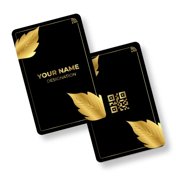 Coal-Gold Premium METAL NFC Business Cards Cardyz