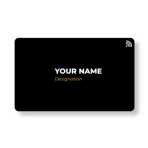 Cob-Black PVC NFC Business Cards | Cardyz