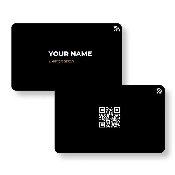 Cob-Black PVC NFC Business Cards | Cardyz