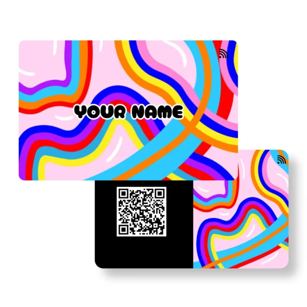 Color Slumber Quirky PVC NFC Business Cards Cardyz