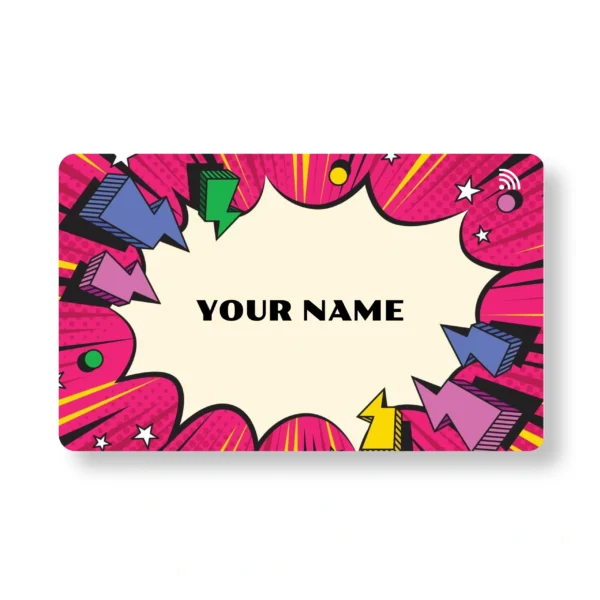 Comic Gimmic Quirky PVC NFC Business Cards Cardyz