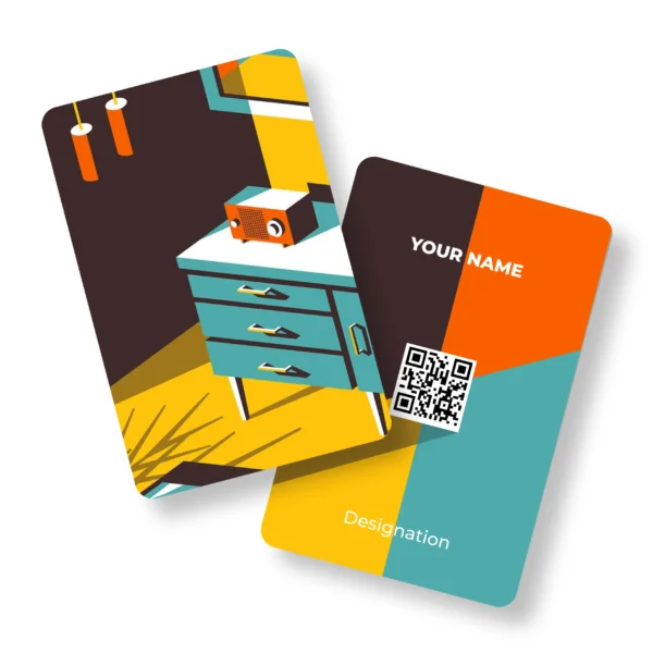 Corny Desk Interio PVC NFC Business Cards Cardyz