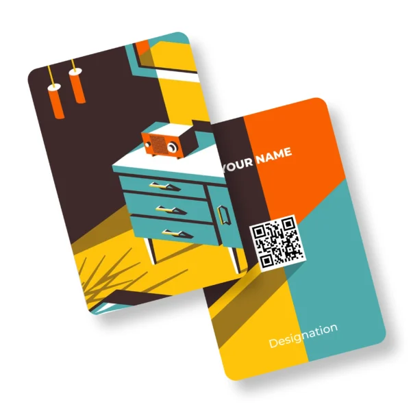 Corny Desk Interio PVC NFC Business Cards Cardyz