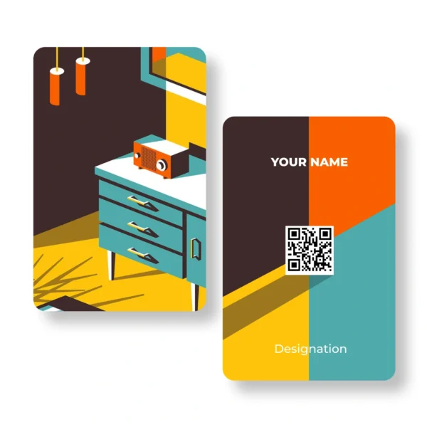 Corny Desk Interio PVC NFC Business Cards Cardyz