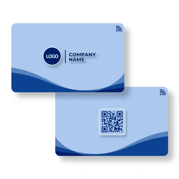 Corporate Wave Executive PVC NFC Business Cards | Cardyz