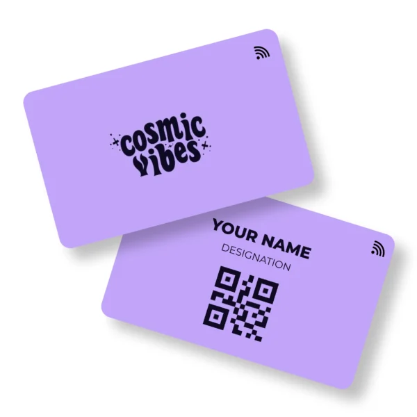 Cosmic Vibe Card Quirky PVC NFC Business Cards Cardyz