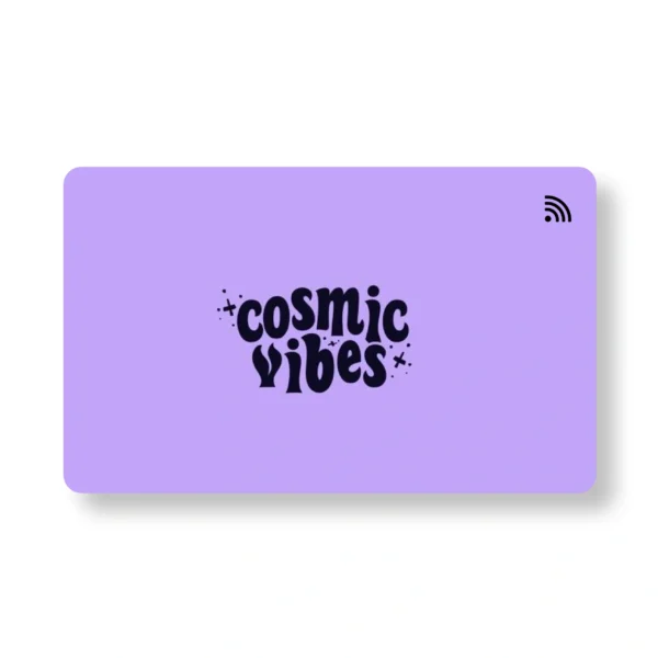 Cosmic Vibe Card Quirky PVC NFC Business Cards Cardyz