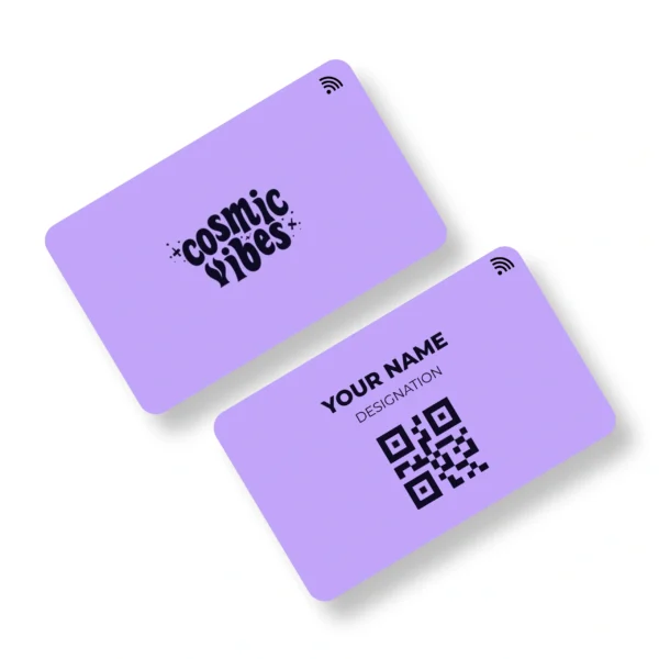 Cosmic Vibe Card Quirky PVC NFC Business Cards Cardyz