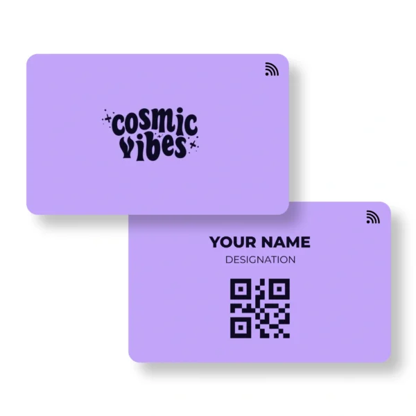 Cosmic Vibe Card Quirky PVC NFC Business Cards Cardyz