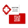 Emergency Red Doctor PVC NFC Business Cards Cardyz