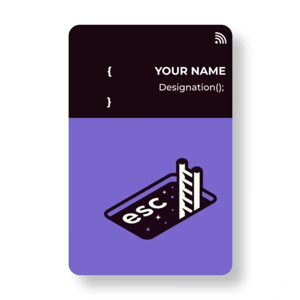 Escapist Coder PVC NFC Business Cards | Cardyz