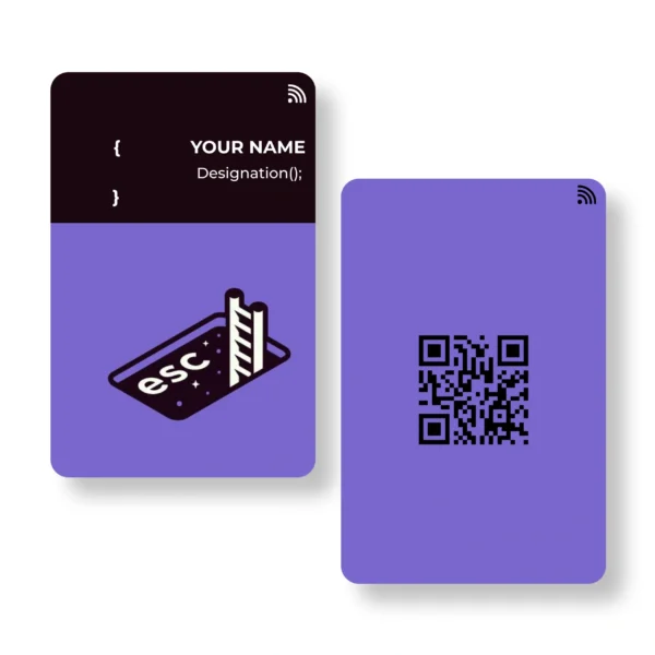 Escapist Coder PVC NFC Business Cards | Cardyz