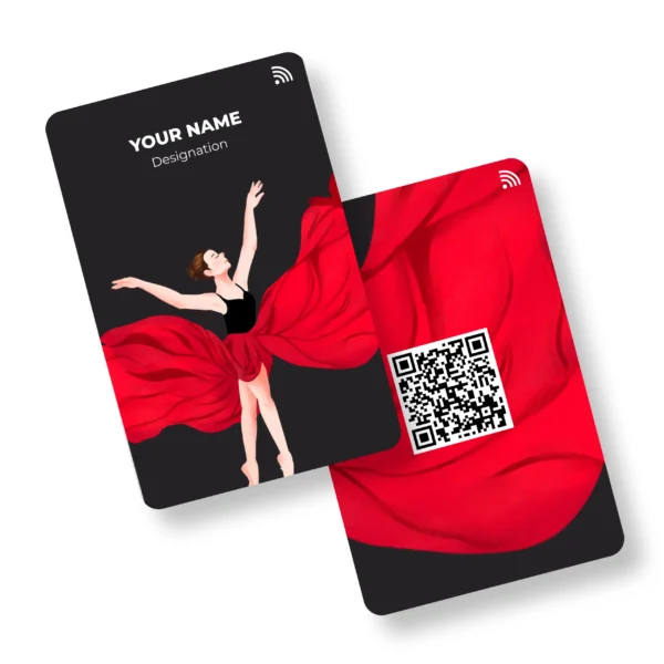 Ethnic Elegance Choreographer PVC NFC Business Cards Cardyz