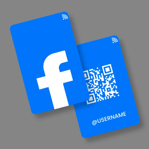 Facebook Card 1B2B PVC NFC Business Cards | Cardyz