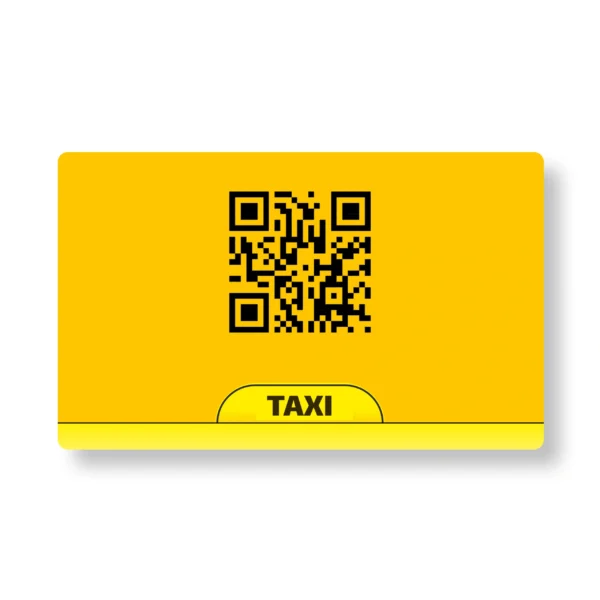 "Fake" Taxi Driver PVC NFC Business Cards Cardyz,