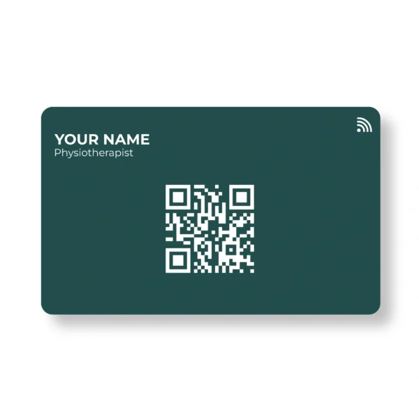 Fast Tag Identity Physiotherapist PVC NFC Business Cards Cardyz