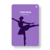 Fiesta Finesse Choreographer PVC NFC Business Cards Cardyz