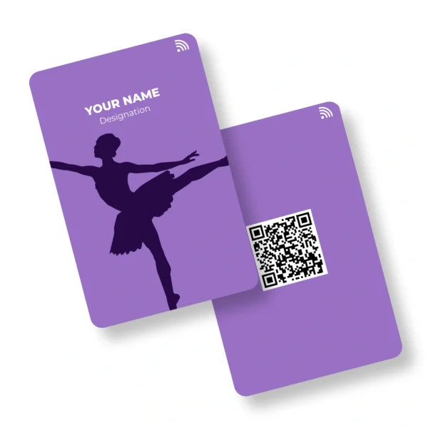 Fiesta Finesse Choreographer PVC NFC Business Cards Cardyz