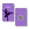 Fiesta Finesse Choreographer PVC NFC Business Cards Cardyz