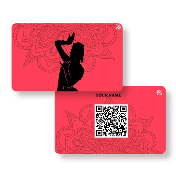 Folklore Flourish Choreographer PVC NFC Business Cards Cardyz