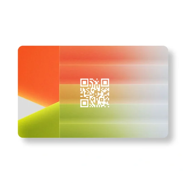 FrostWave Abstract PVC NFC Business Cards Cardyz