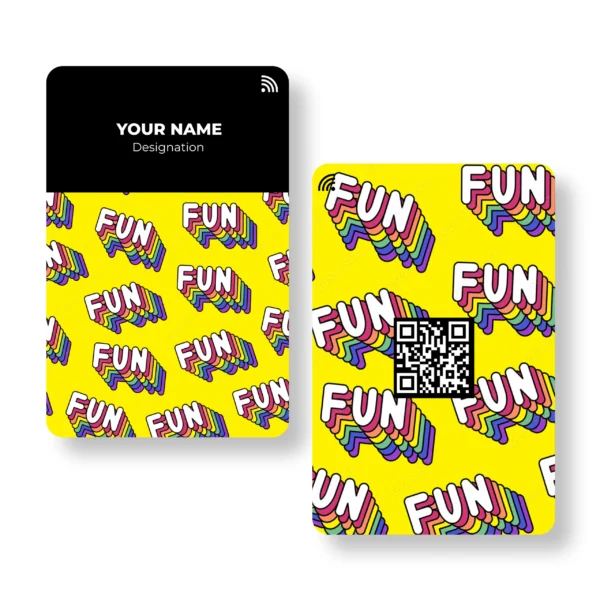 Fun Co-op Quirky PVC NFC Business Cards Cardyz