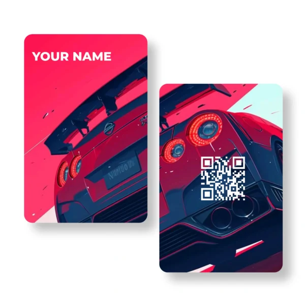 GTR Car Enthusias PVC NFC Business Cards Cardyz