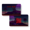 Glitch Serenity Abstract PVC NFC Business Cards Cardyz